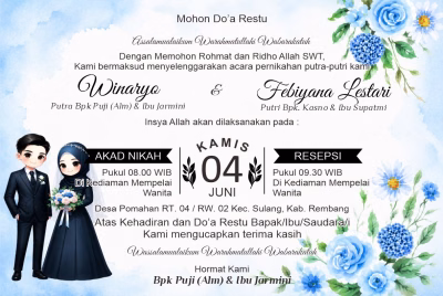 Kartu nasi nikah (tonjokan)